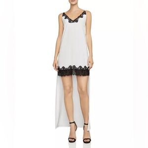 BCBGMaxazria Lake Lace-Trim High/Low Dress size Small NWT $248 MSRP